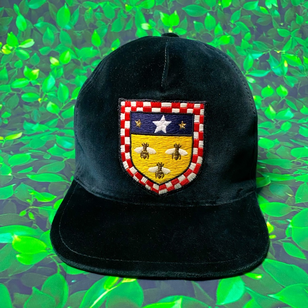 GUCCI GREEN SUEDE CAP HAT (XL)/(60) - New